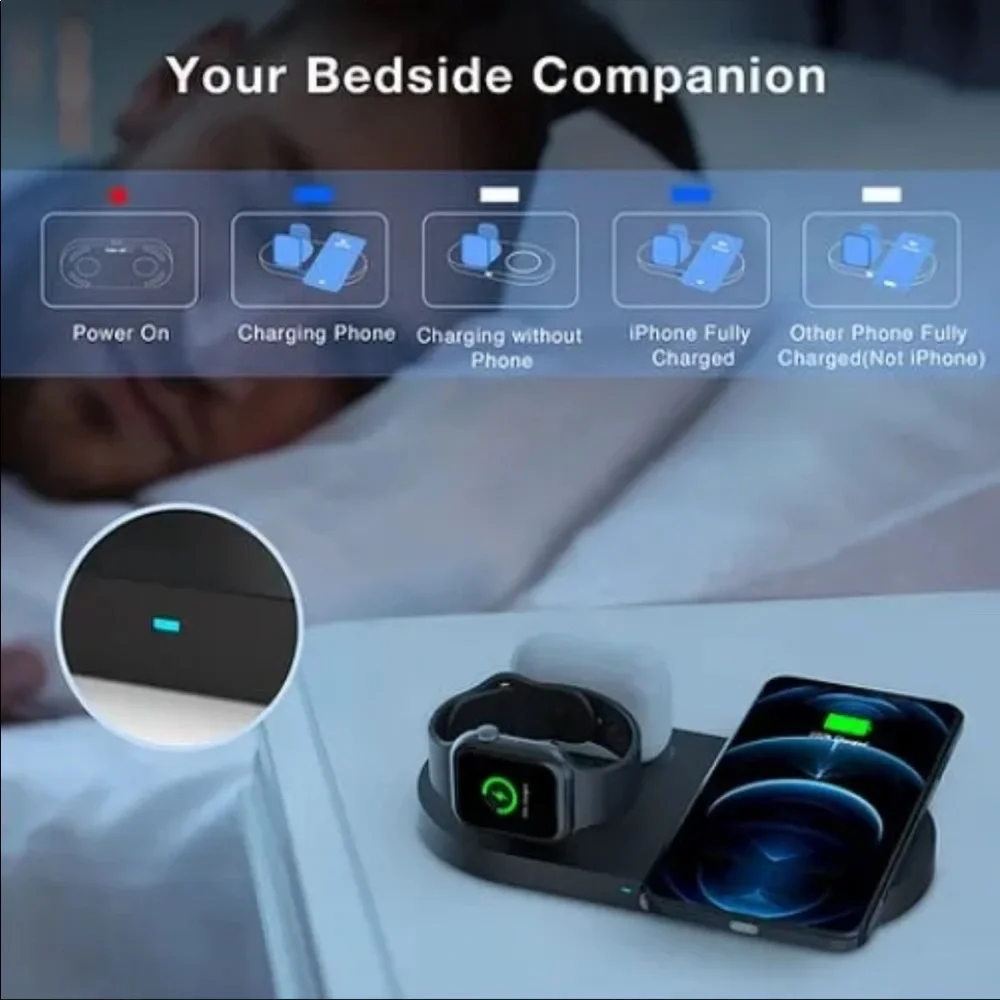 Wireless Charger, CW310, 3-in-1 Fast Charging Station